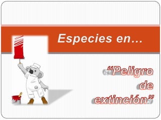 Especies en… “Peligro  de  extinción” 