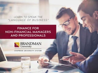 Finance for Non-Financial Managers and Professionals 