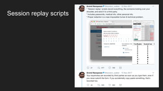 Session replay scripts
 