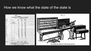 How we know what the state of the state is
 