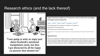 Research ethics (and the lack thereof)
 