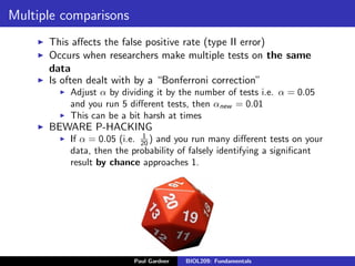 Divide Hack Fundamentals of statistical analysis | PDF