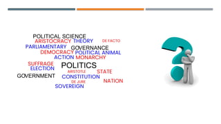 Philippine Politics and Governance - PPG | PPTX
