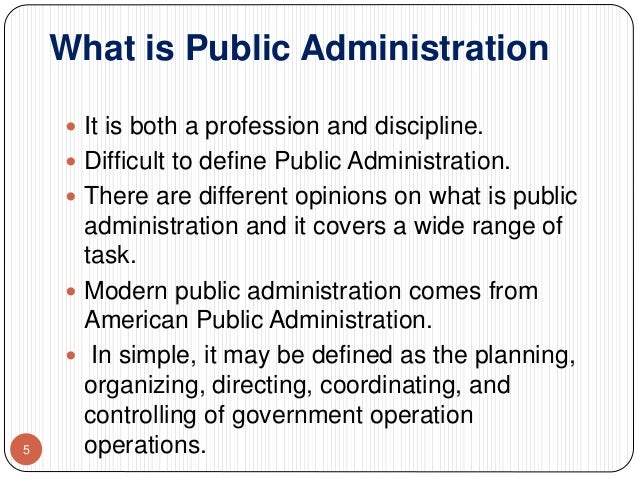 public administration definition