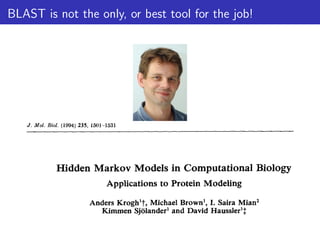 BLAST is not the only, or best tool for the job!
 