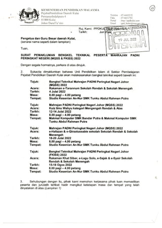 PPGB 2022 CIKGU NAQIB (SMKSPP, JOHOR) - Contoh | PDF