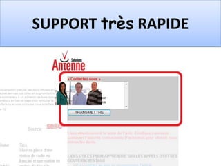 SUPPORT très RAPIDE
 