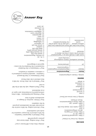 14
References
Answer Key
 