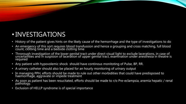 Post Partum Haemorrhage (B-Lynch, Stepwise uterine devascularization) | PPT