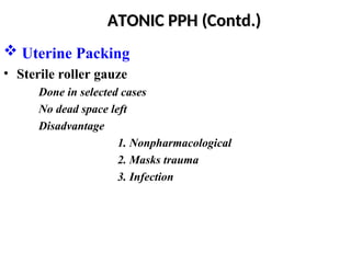 Post-partum haemorrhage Obstetrics and Gynecology.ppt