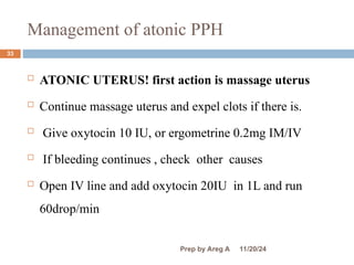 Post Partum H haemorrhage presentation.ppt
