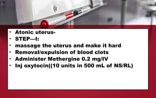 Mathrgine Inj PPH.pptx obstetrics and gynecology in nursing | PPTX