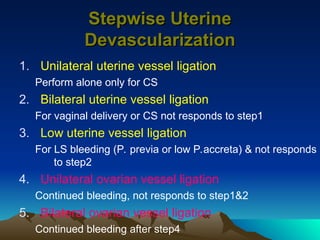 PPH basically the best ppt on post partum hemmorage.PPT
