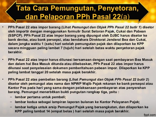 PPh Pasal 22