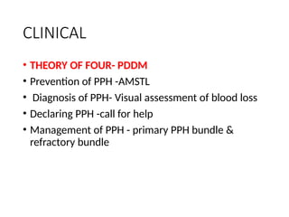 Postpartum hemorrhage Emergency bundle care. | PPTX