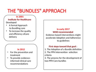 Postpartum hemorrhage Emergency bundle care. | PPTX