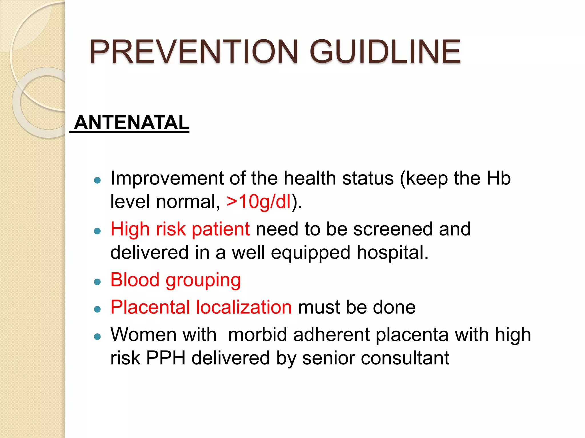 post partum haemorrhage | PPTX