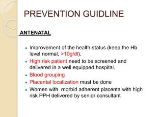 post partum haemorrhage | PPTX