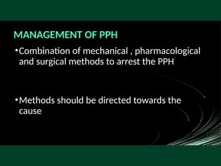 Pph Rcog Guidelines.pdf PPH final.pptx managment of PPH according to RCOG | PPTX