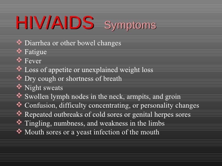 swollen lymph nodes hiv