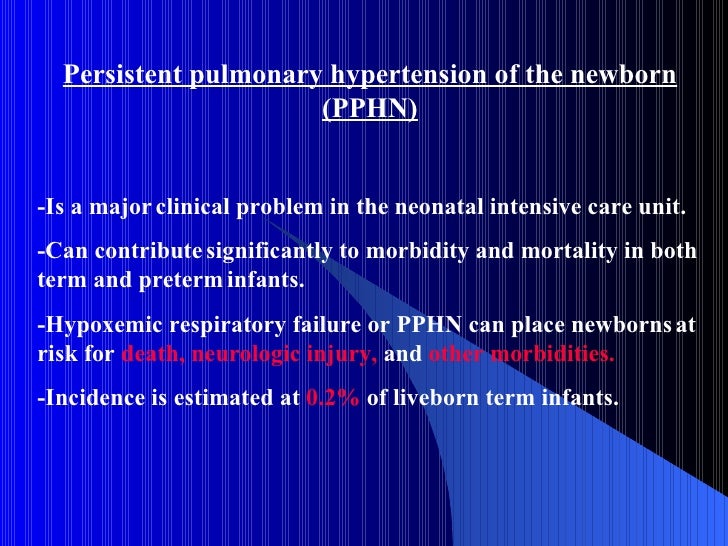 Prostacyclins and persistent pulmonary hypertension