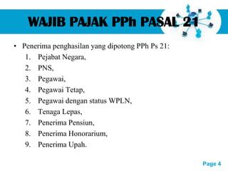 PPh Pasal 21 | PPTX