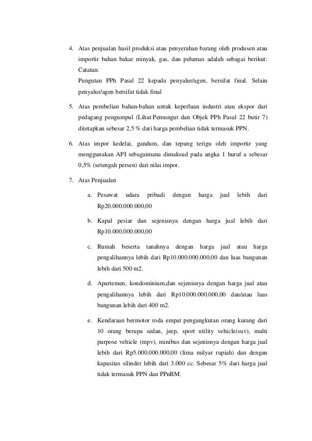 Pajak Penghasilan Pasl 21 22 24 25 Dan 26