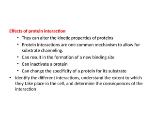 Protien Effect Protein protein interaction system essential | PPT