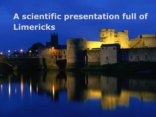 A scientific presentation full of
Limericks

Types of Cooperation Episodes in Side-by-Side Programming – Lutz Prechelt

1 / 19

 
