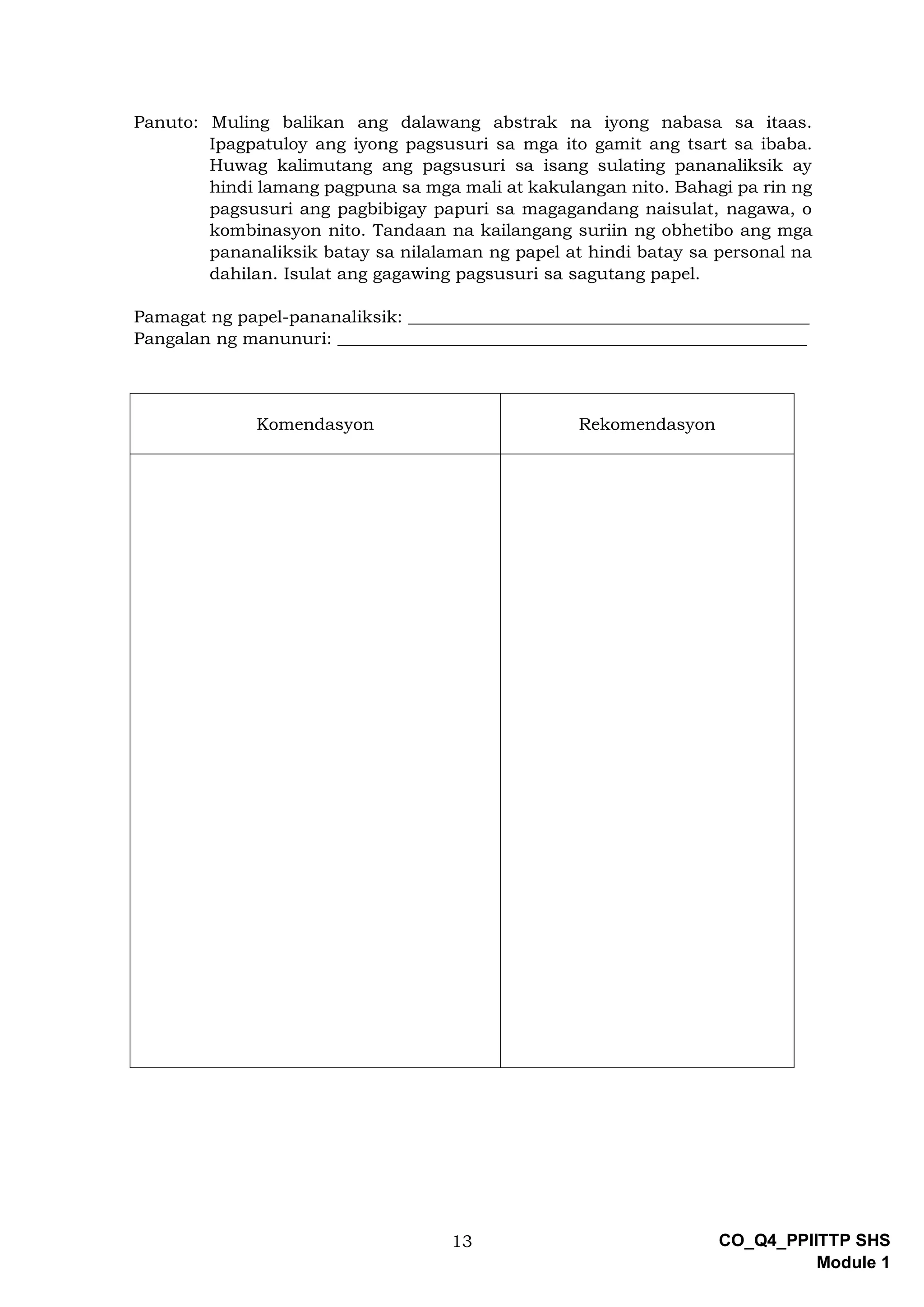 PPIITTP_Q4_M1_Pagsusuri-ng-ilang-halimbawang-pananaliksik-sa-Filipino ...