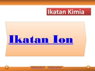 Ikatan Ion
Ikatan Kimia
Kembali ke daftar isi Kembali ke awal bab
 