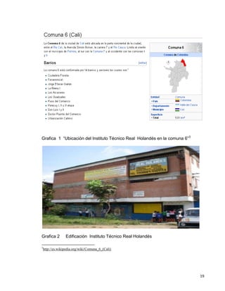19
Grafica 1 “Ubicación del Instituto Técnico Real Holandés en la comuna 6”3
Grafica 2 Edificación Instituto Técnico Real Holandés
3
http://es.wikipedia.org/wiki/Comuna_6_(Cali)
 