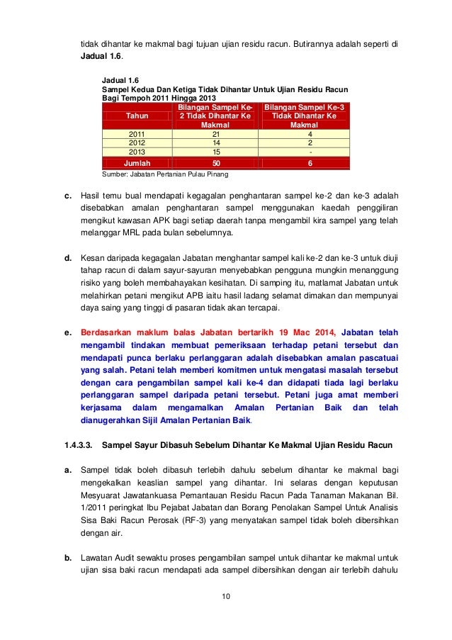 Laporan Ketua Audit Negara 2013 Siri 2 Negeri Pulau Pinang