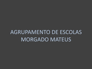 AGRUPAMENTO DE ESCOLAS
MORGADO MATEUS
 