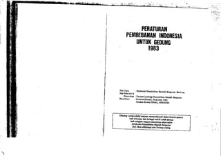 Peraturan Pembebanan Indonesia Untuk Gedung PPIUG 1983