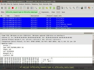 of and not (of10.echo_request.type or of10.echo_reply.type) 38 / 61
 