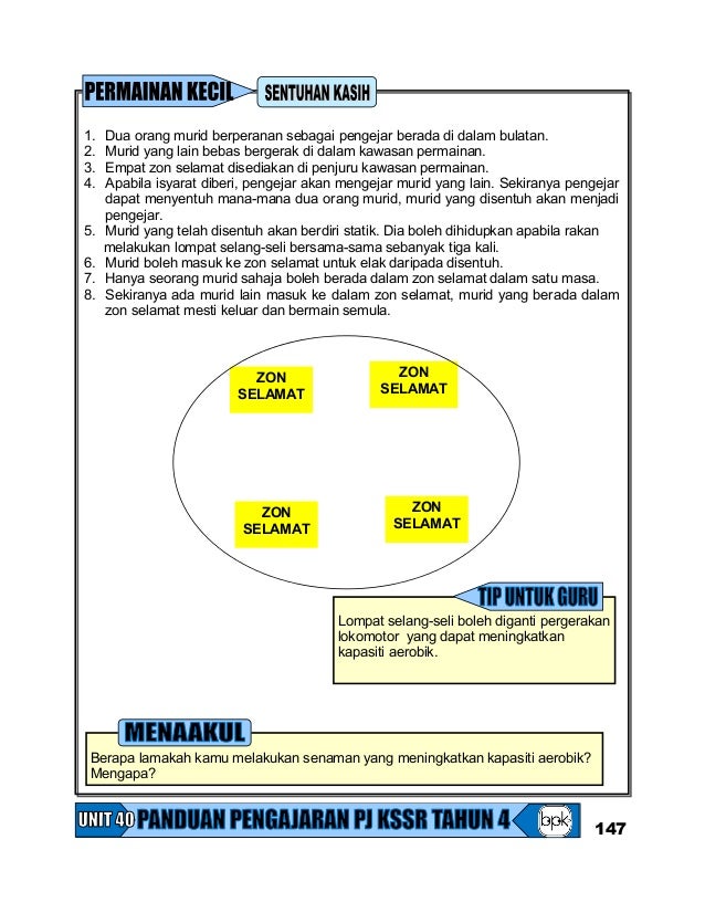 Panduan Pengajaran Pendidikan Jasmani Kssr Tahun 4 