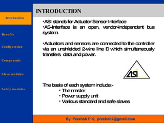 Asi : Actuator Sensor Interface | PPT