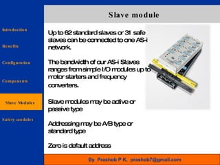 Asi : Actuator Sensor Interface | PPT