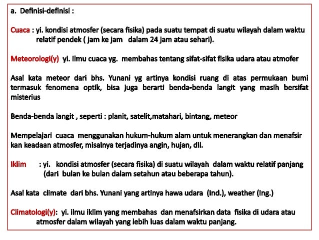 Jelaskan Persamaan Dan Perbedaan Cuaca Dan Iklim - Tips Membedakan