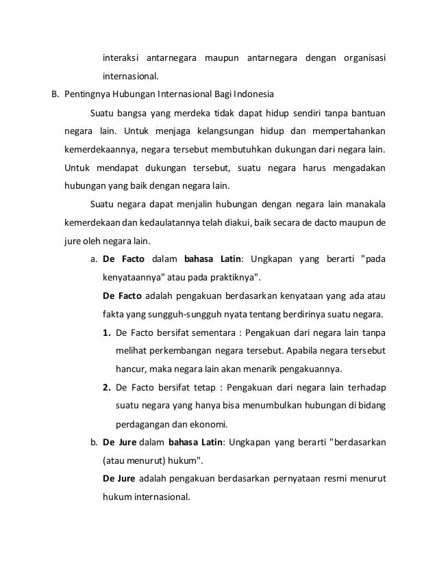Pola Hubungan Internasional