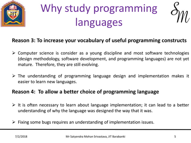 Principal of Programming Language | PPT