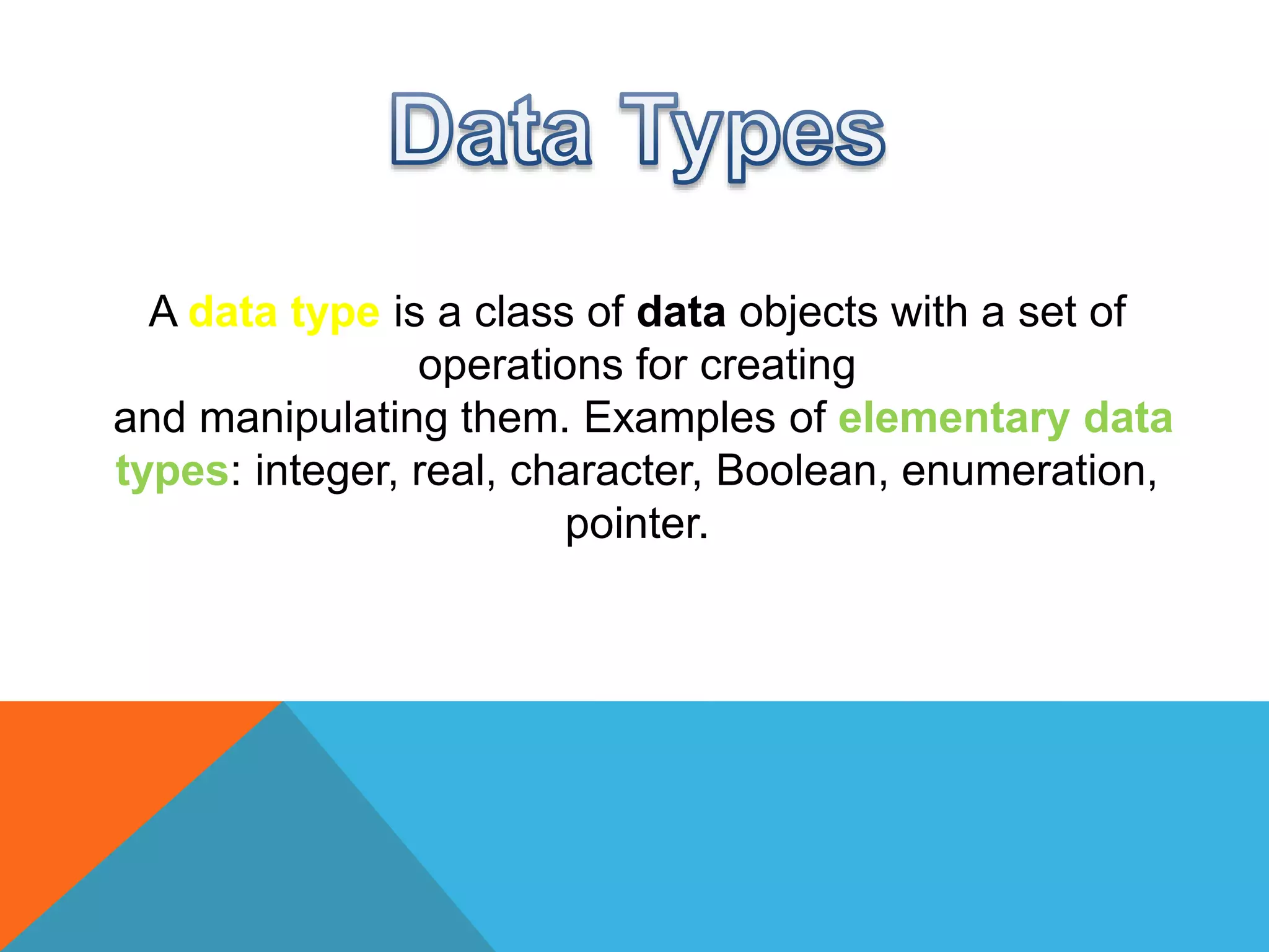 Numeric Data Types & Strings | PPT