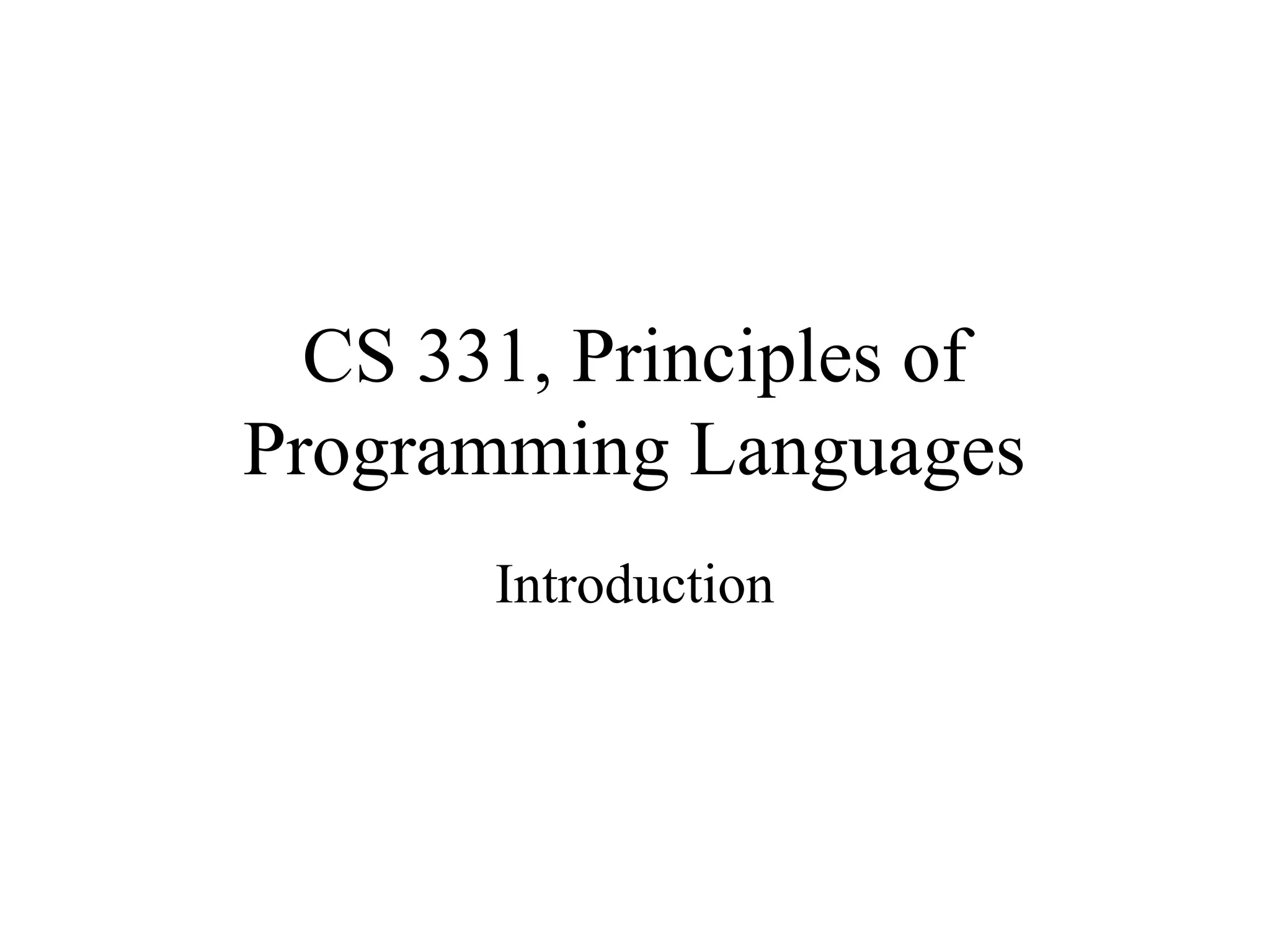 Principle of programming language -M.E-CSE | PPT