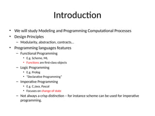Principles of programming language intro | PPT