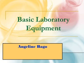 Basic Laboratory
  Equipment

Angeline Bago
 