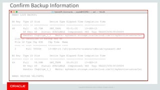 Oracle Database Backup Cloud Service | PDF