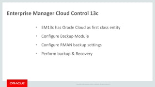 Oracle Database Backup Cloud Service | PDF