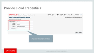 Oracle Database Backup Cloud Service | PDF