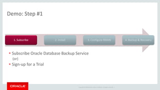 Oracle Database Backup Cloud Service | PDF